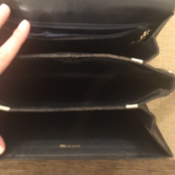 Celine classic / vintage box bag (navy leather) - Picture 6 of 8